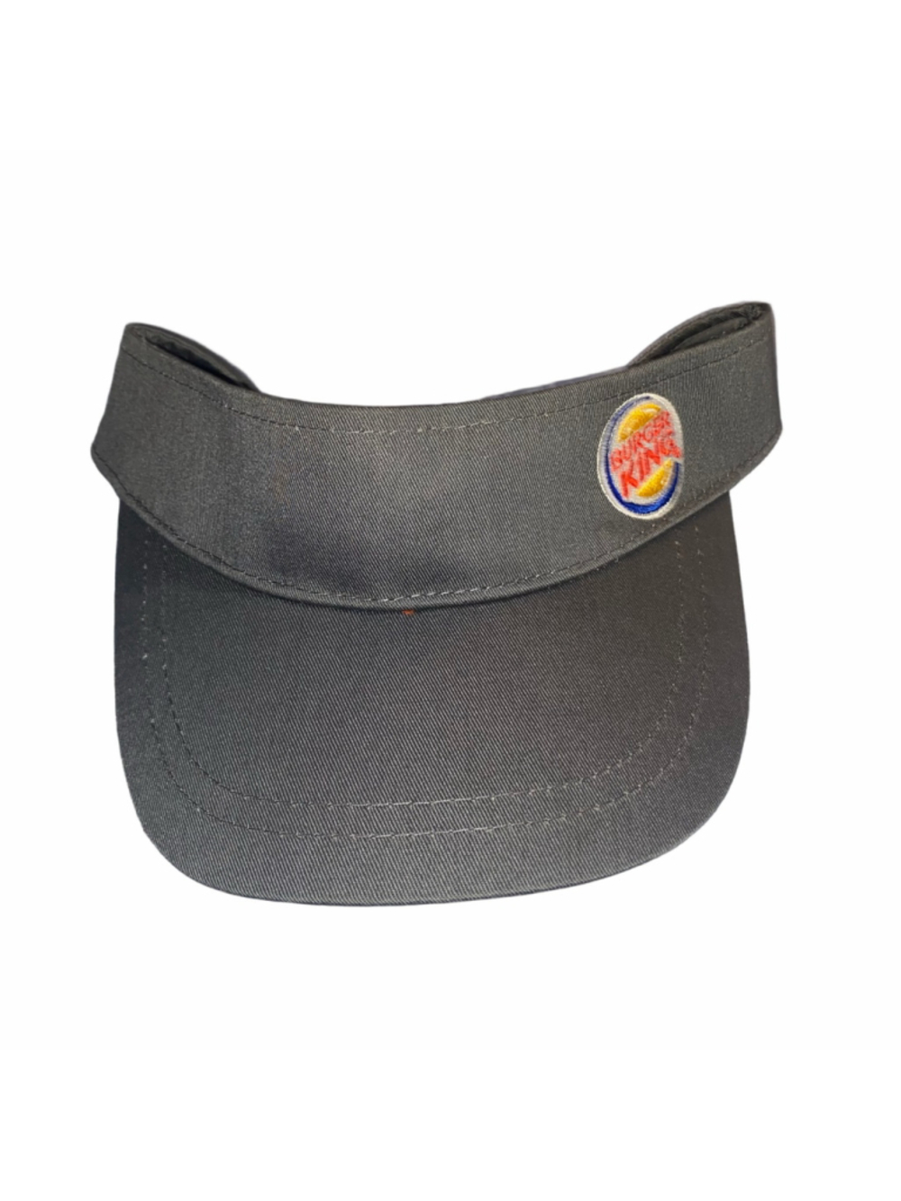 Unisex Burger King Visor Hat One Size Grey Red